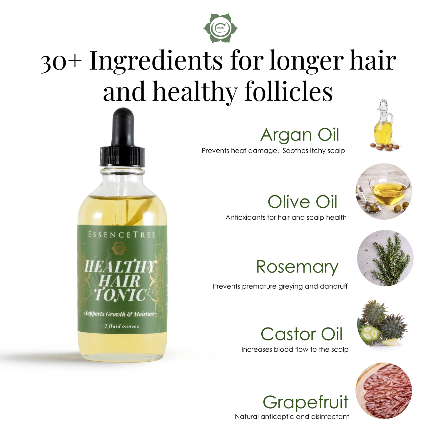 Healthy Hair Tonic for Moisture and Growth - Natural Hair Oil