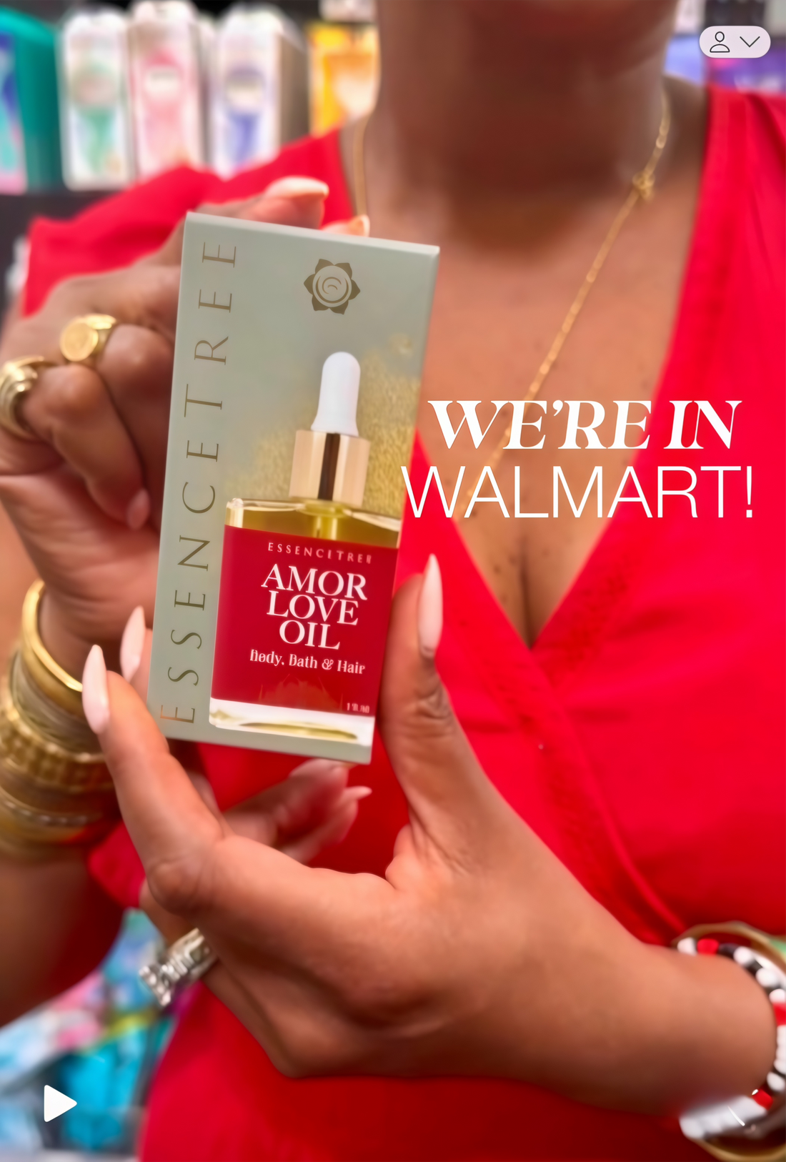 Visiting a Walmart store to see Essencetree products
